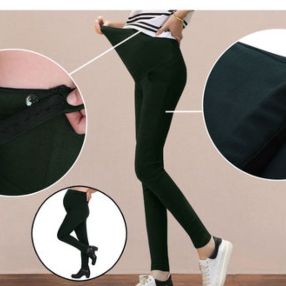 Simplicity Navy Blue Adjustable Maternity Leggings - Picture 2 of 2